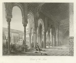 Løvenes domstol, Alhambra, Granada, Spania